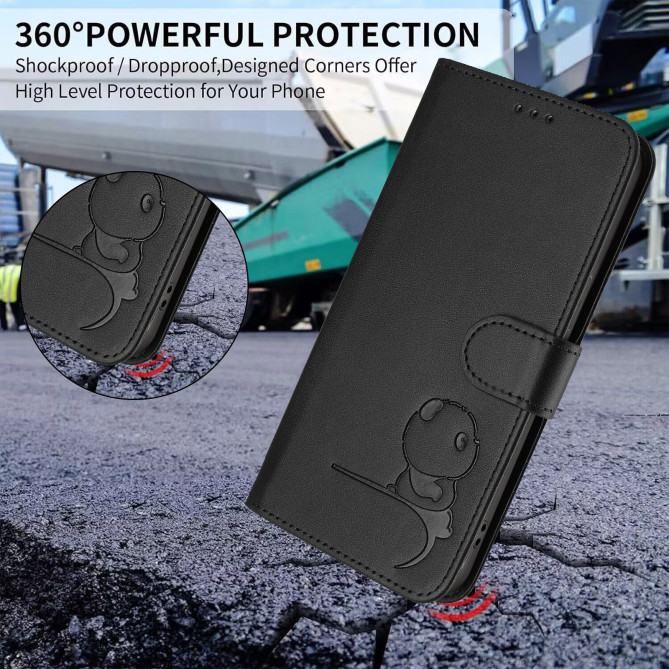 Housse Samsung Galaxy A37 Panda Portefeuille RFID