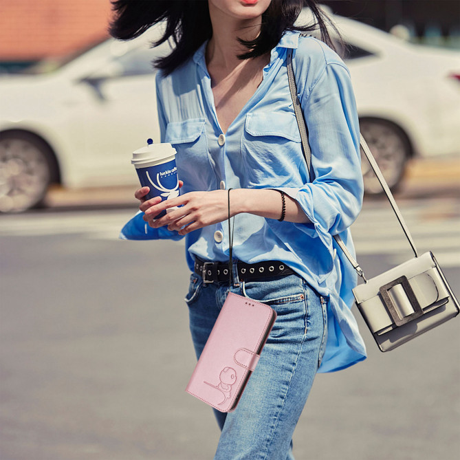 Housse Samsung Galaxy A37 Panda Portefeuille RFID