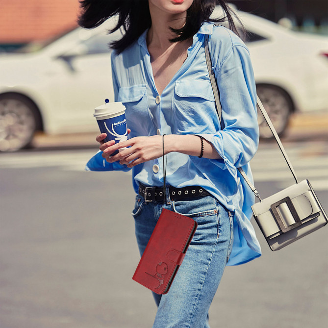 Housse Samsung Galaxy A37 Panda Portefeuille RFID