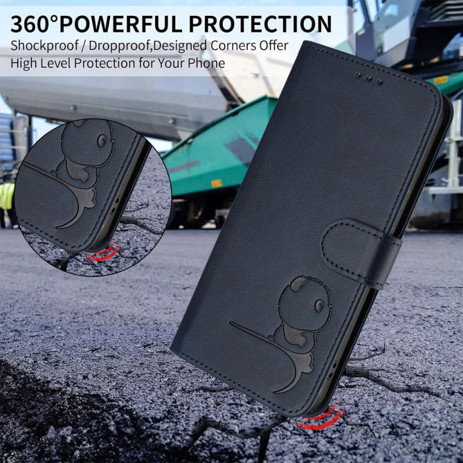 Housse Samsung Galaxy A37 Panda Portefeuille RFID