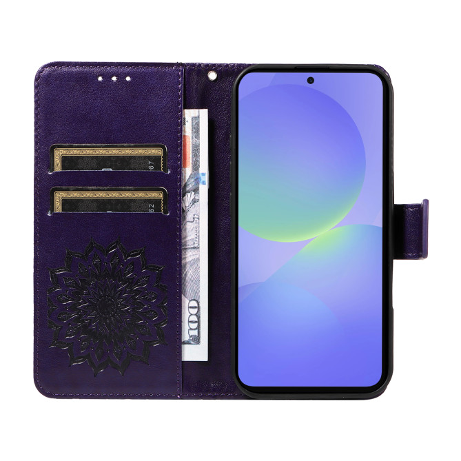 Housse Samsung Galaxy A37 Tournesol Portefeuille ALBA