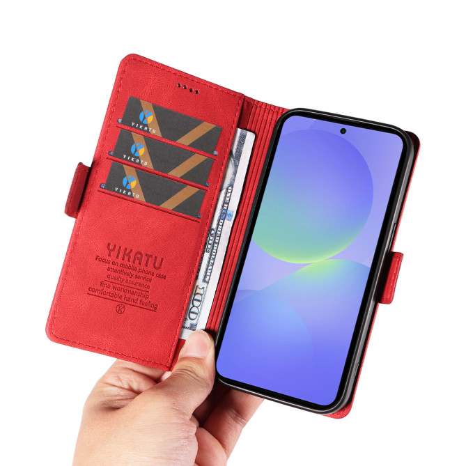 Housse Samsung Galaxy A37 YIKATU Portefeuille Toucher Soie