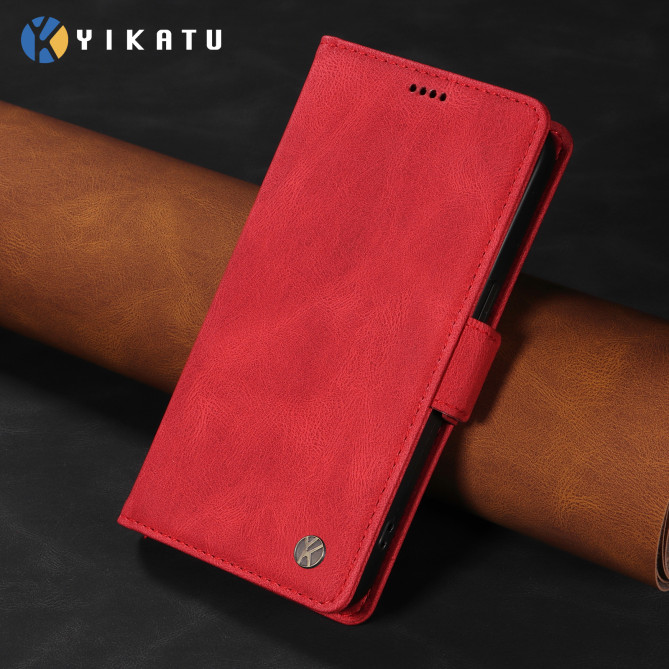 Housse Samsung Galaxy A37 YIKATU Portefeuille Toucher Soie