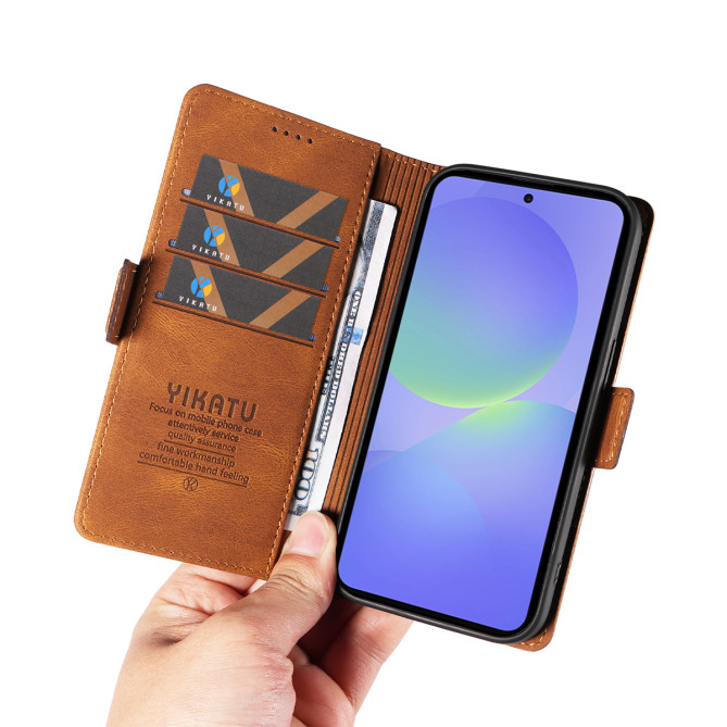 Housse Samsung Galaxy A37 YIKATU Portefeuille Toucher Soie