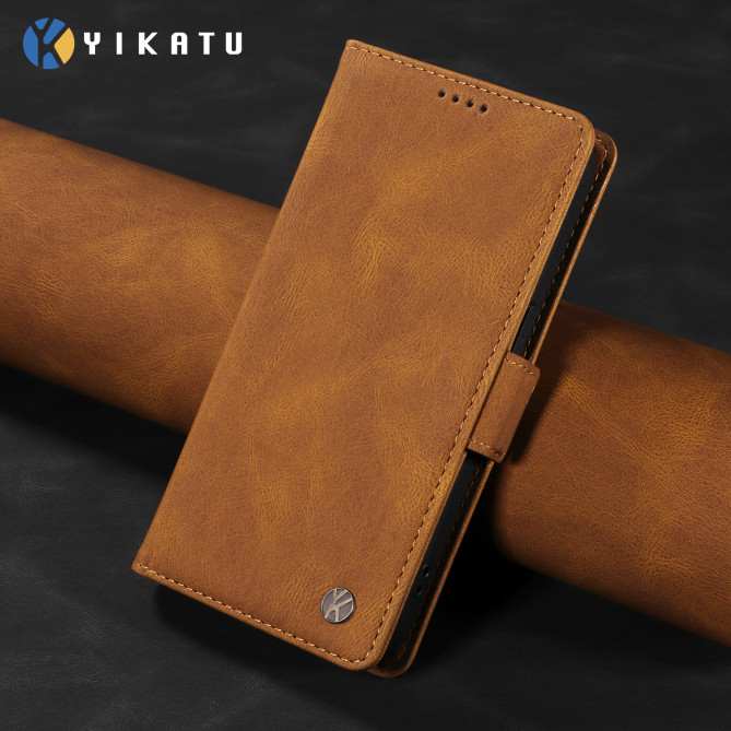 Housse Samsung Galaxy A37 YIKATU Portefeuille Toucher Soie