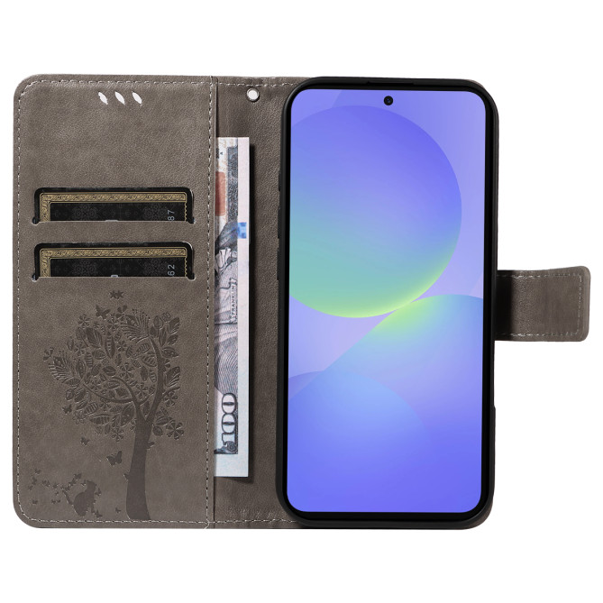 Housse Samsung Galaxy A37 Chat Arbre Portefeuille Support