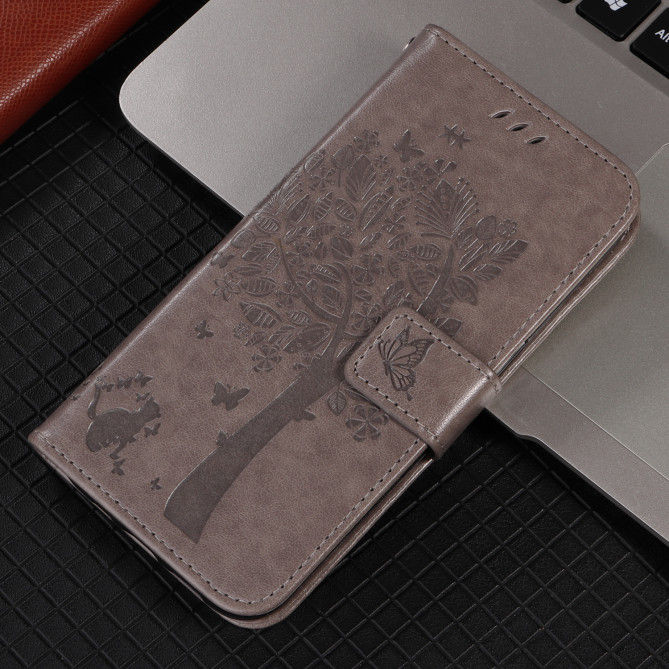 Housse Samsung Galaxy A37 Chat Arbre Portefeuille Support