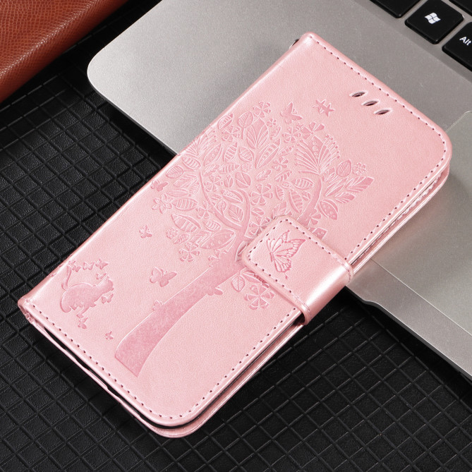 Housse Samsung Galaxy A37 Chat Arbre Portefeuille Support