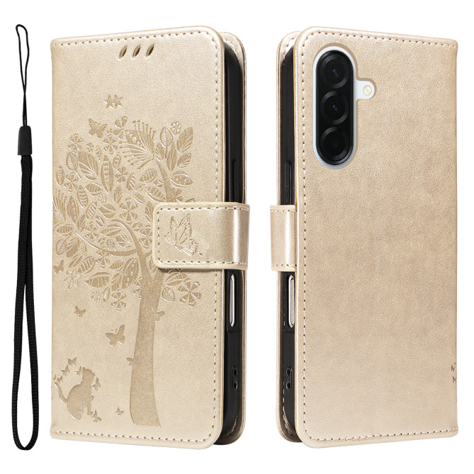 Housse Samsung Galaxy A37 Chat Arbre Portefeuille Support