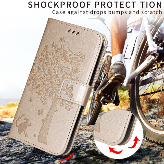 Housse Samsung Galaxy A37 Chat Arbre Portefeuille Support