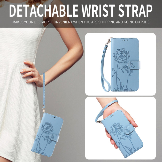 Housse Samsung Galaxy A37 Pissenlit Portefeuille Support Dragonne ALBA