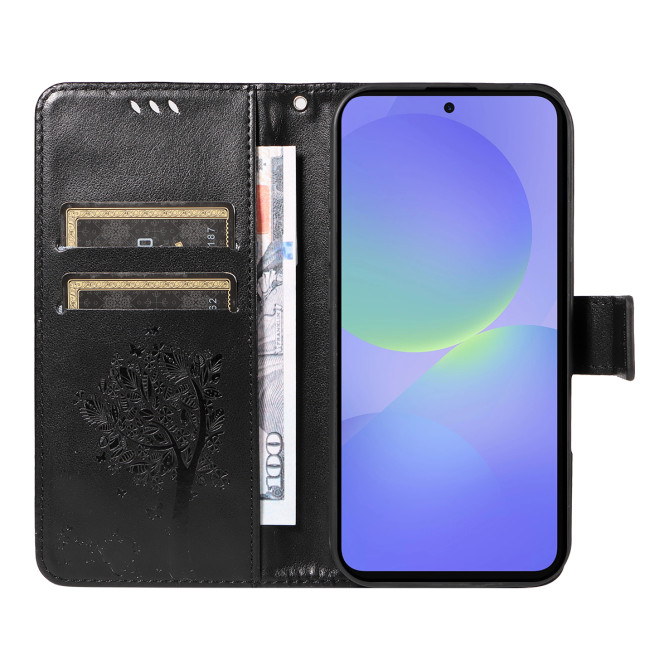 Housse Samsung Galaxy A37 Chat Arbre Portefeuille Support