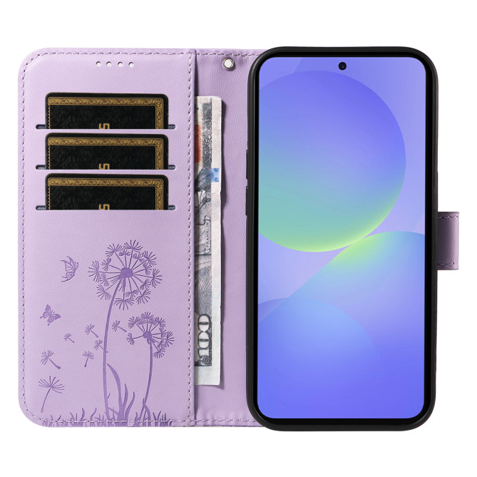 Housse Samsung Galaxy A37 Pissenlit Portefeuille Support Dragonne ALBA