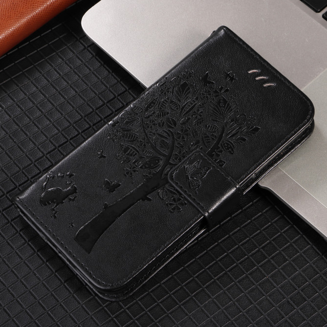 Housse Samsung Galaxy A37 Chat Arbre Portefeuille Support