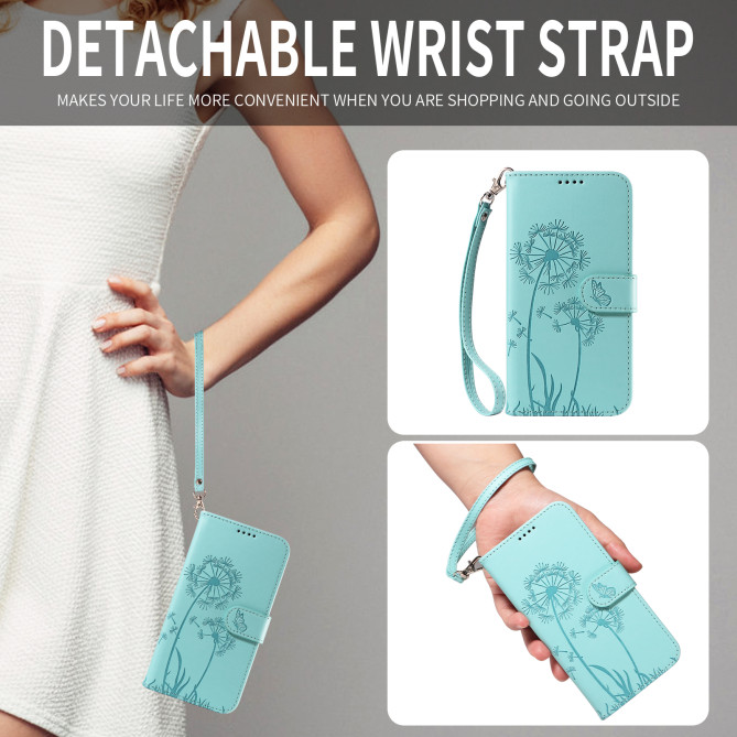 Housse Samsung Galaxy A37 Pissenlit Portefeuille Support Dragonne ALBA