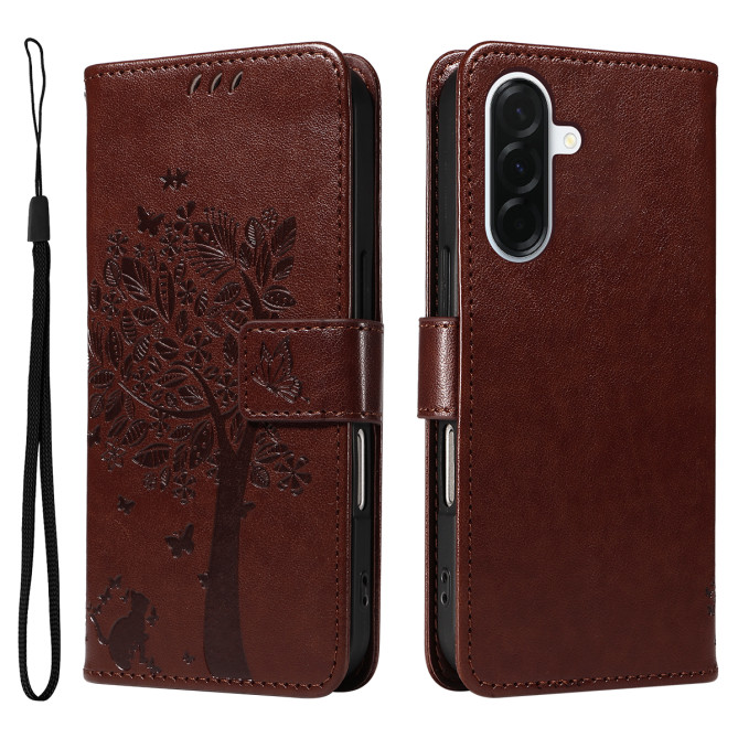 Housse Samsung Galaxy A37 Chat Arbre Portefeuille Support