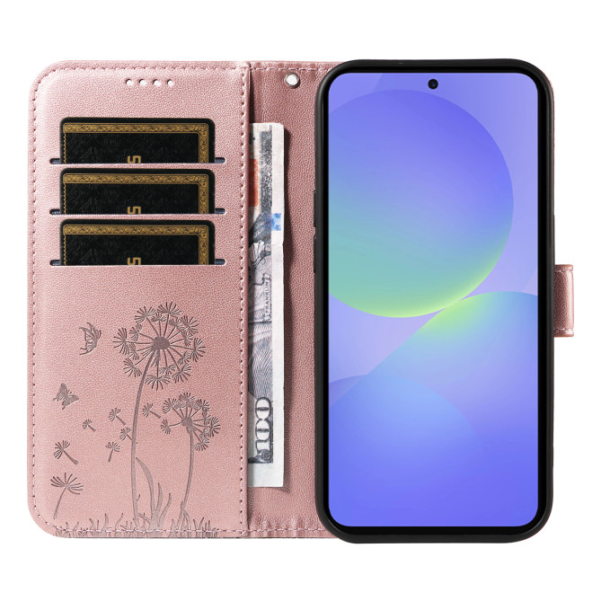 Housse Samsung Galaxy A37 Pissenlit Portefeuille Support Dragonne ALBA