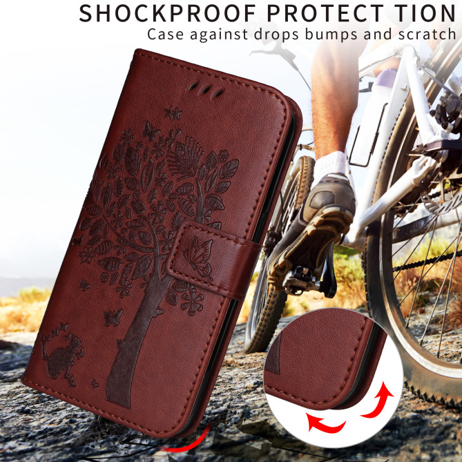 Housse Samsung Galaxy A37 Chat Arbre Portefeuille Support