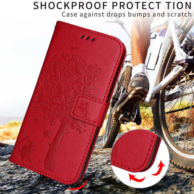 Housse Samsung Galaxy A37 Chat Arbre Portefeuille Support