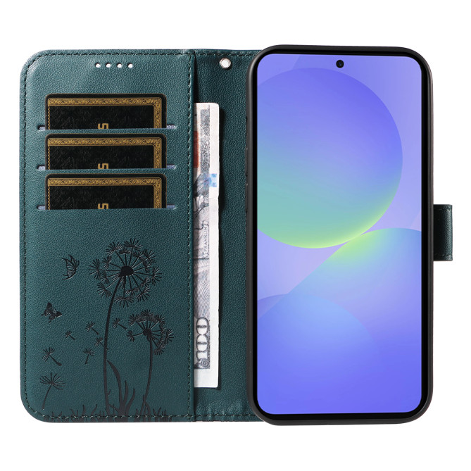 Housse Samsung Galaxy A37 Pissenlit Portefeuille Support Dragonne ALBA