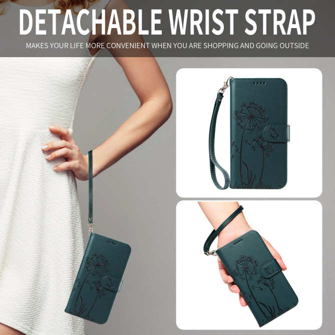 Housse Samsung Galaxy A37 Pissenlit Portefeuille Support Dragonne ALBA