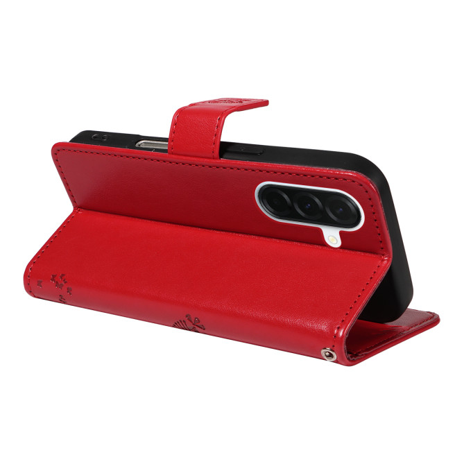 Housse Samsung Galaxy A37 Chat Arbre Portefeuille Support