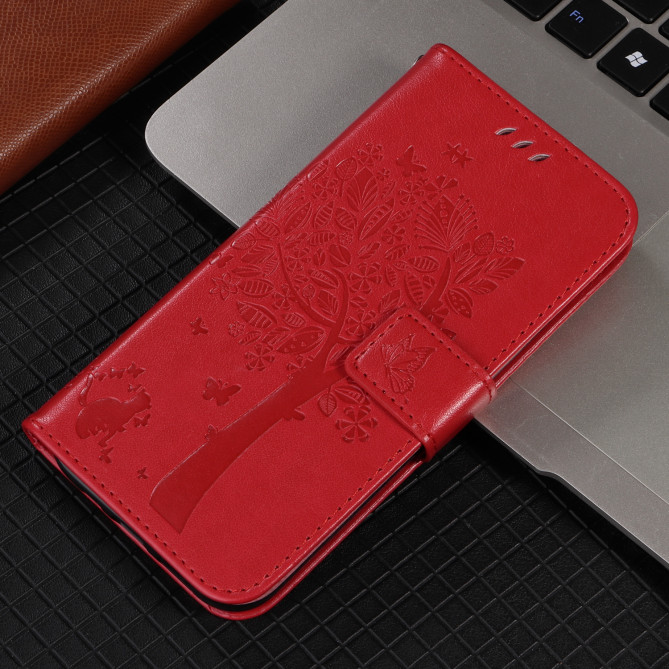 Housse Samsung Galaxy A37 Chat Arbre Portefeuille Support