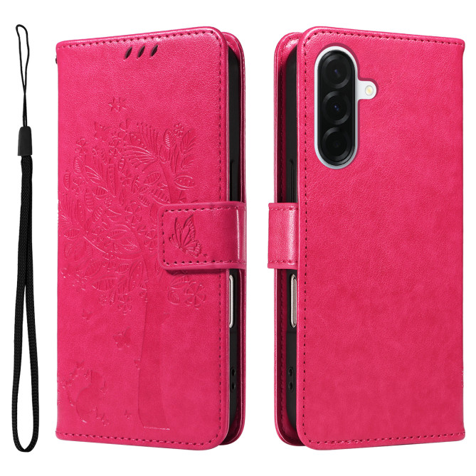 Housse Samsung Galaxy A37 Chat Arbre Portefeuille Support