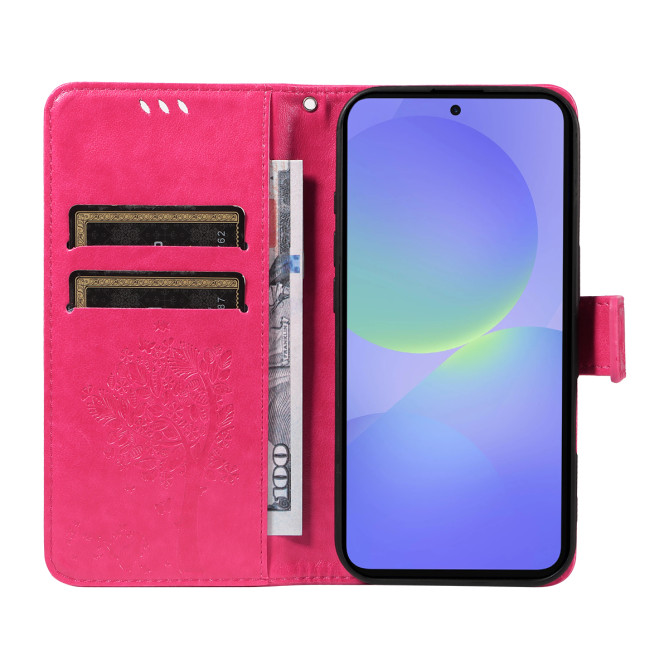 Housse Samsung Galaxy A37 Chat Arbre Portefeuille Support