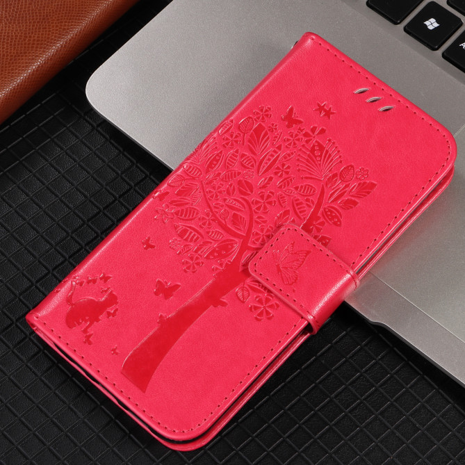 Housse Samsung Galaxy A37 Chat Arbre Portefeuille Support