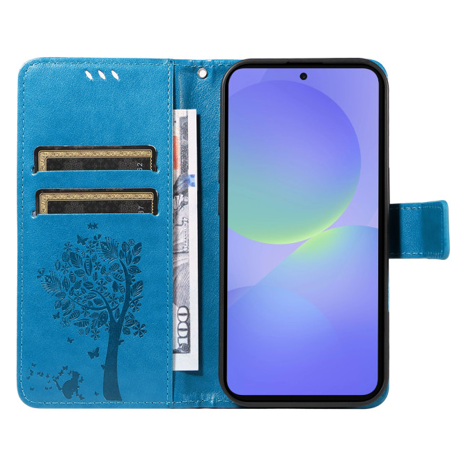 Housse Samsung Galaxy A37 Chat Arbre Portefeuille Support