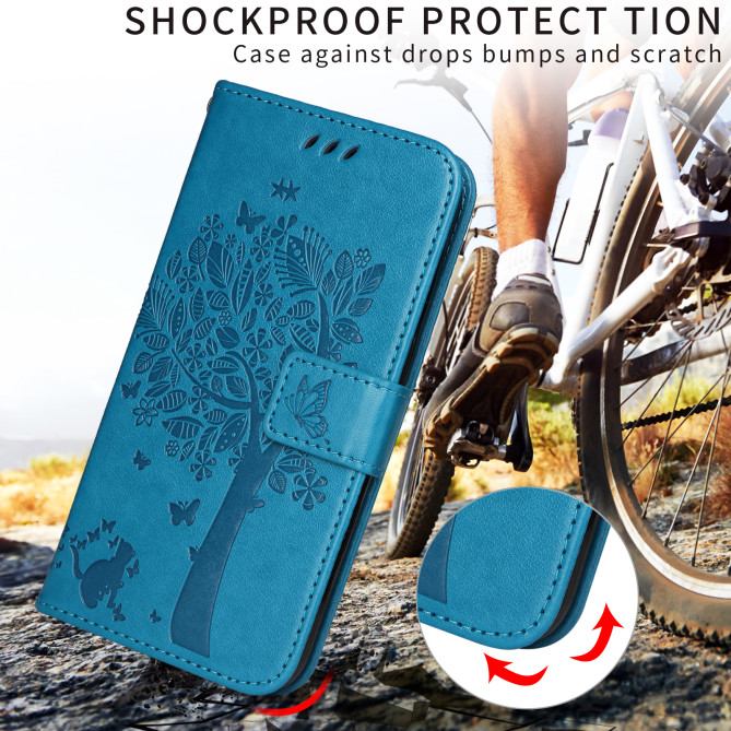 Housse Samsung Galaxy A37 Chat Arbre Portefeuille Support