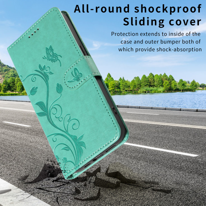 Housse Samsung Galaxy A37 Fleurs Portefeuille Support Dragonne