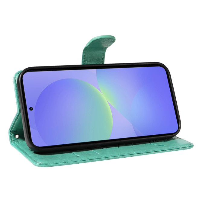 Housse Samsung Galaxy A37 Fleurs Portefeuille Support Dragonne