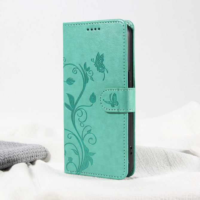 Housse Samsung Galaxy A37 Fleurs Portefeuille Support Dragonne