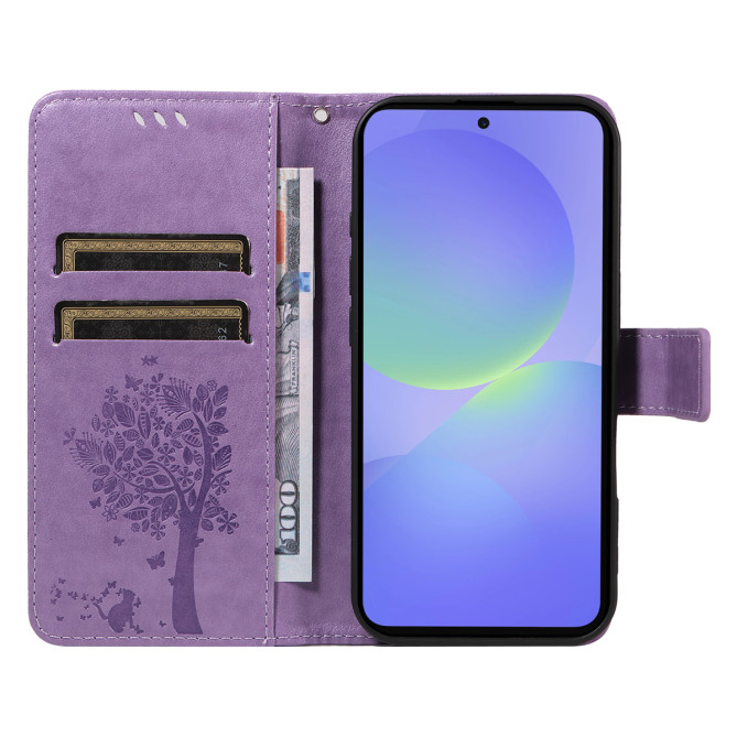 Housse Samsung Galaxy A37 Chat Arbre Portefeuille Support