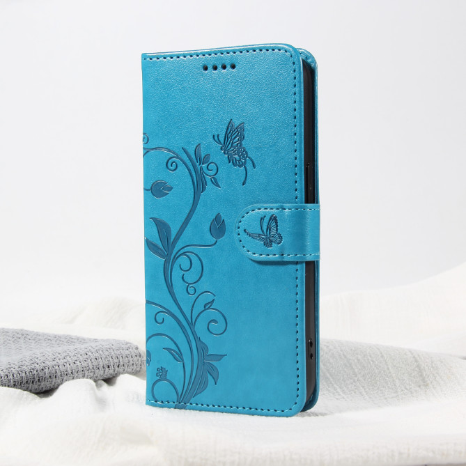 Housse Samsung Galaxy A37 Fleurs Portefeuille Support Dragonne