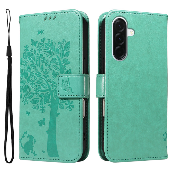 Housse Samsung Galaxy A37 Chat Arbre Portefeuille Support