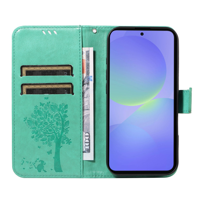 Housse Samsung Galaxy A37 Chat Arbre Portefeuille Support