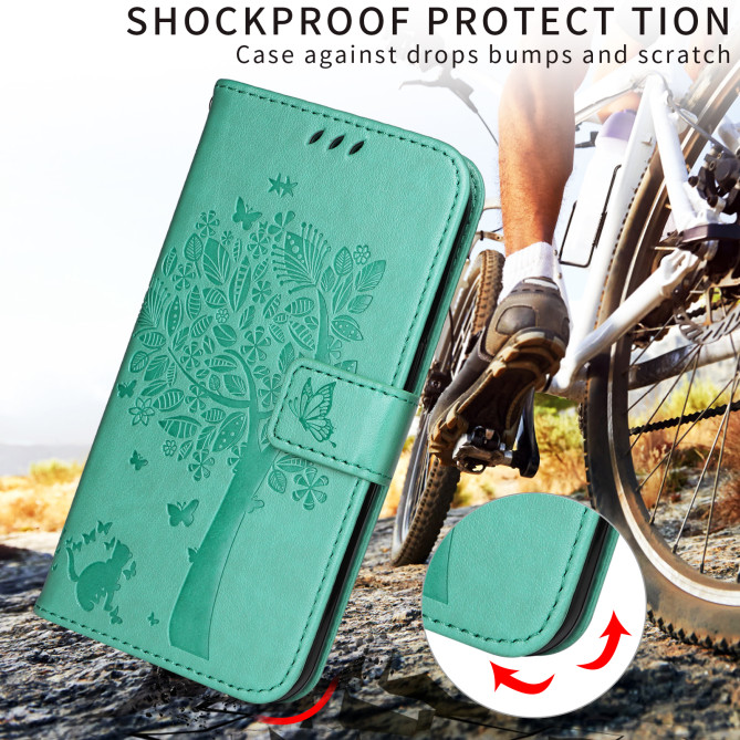 Housse Samsung Galaxy A37 Chat Arbre Portefeuille Support