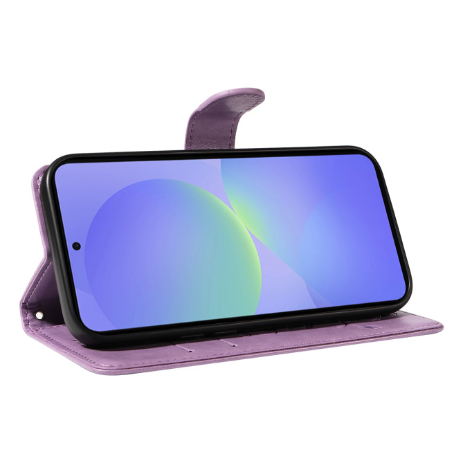 Housse Samsung Galaxy A37 Fleurs Portefeuille Support Dragonne