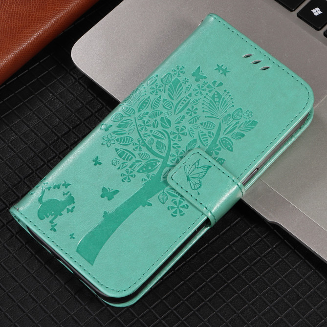 Housse Samsung Galaxy A37 Chat Arbre Portefeuille Support