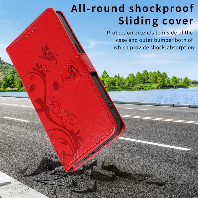 Housse Samsung Galaxy A37 Fleurs Portefeuille Support Dragonne