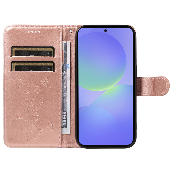 Housse Samsung Galaxy A37 Fleurs Portefeuille Support Dragonne