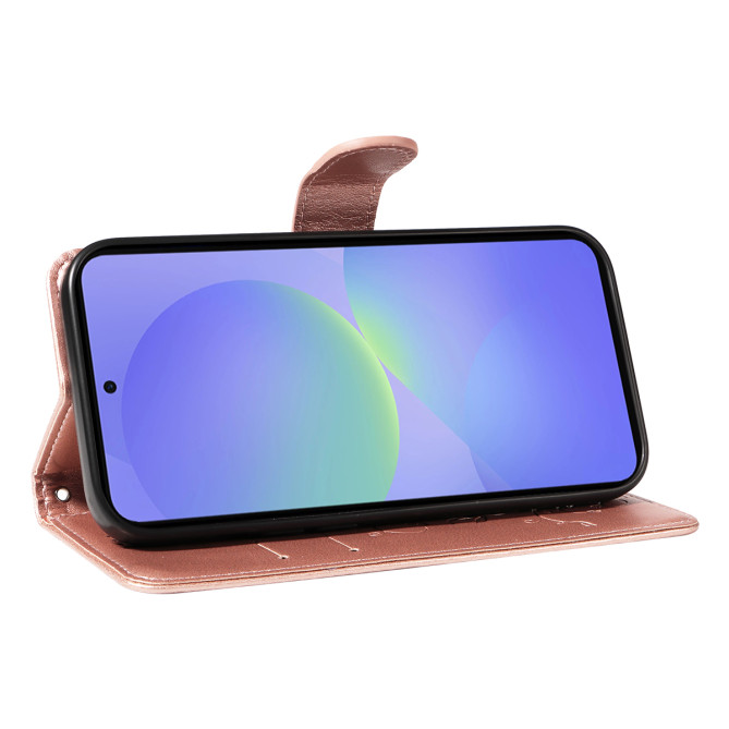 Housse Samsung Galaxy A37 Fleurs Portefeuille Support Dragonne