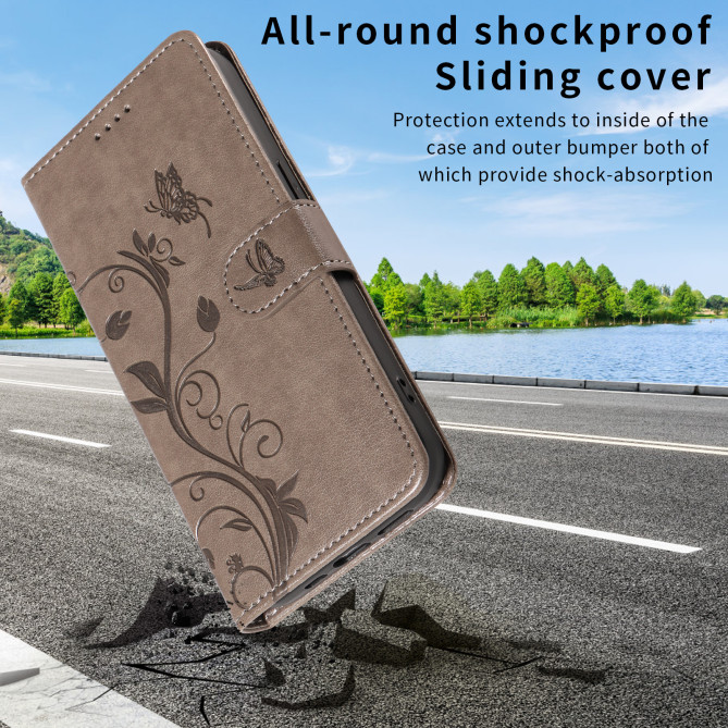 Housse Samsung Galaxy A37 Fleurs Portefeuille Support Dragonne