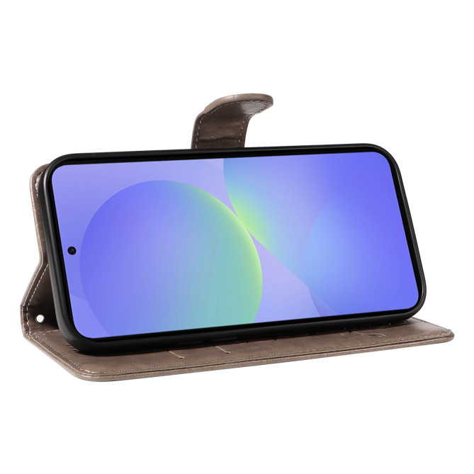 Housse Samsung Galaxy A37 Fleurs Portefeuille Support Dragonne