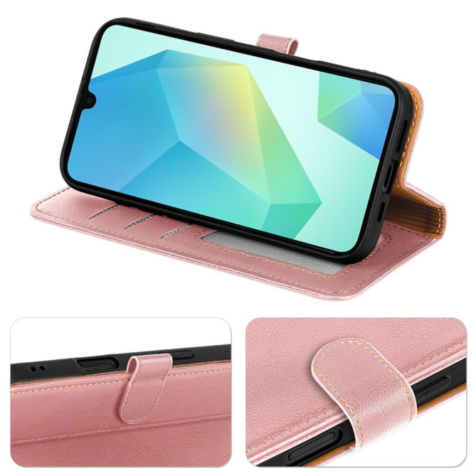 Housse Samsung Galaxy A37 Portefeuille RFID Litchi