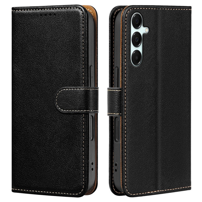 Housse Samsung Galaxy A37 Portefeuille RFID Litchi