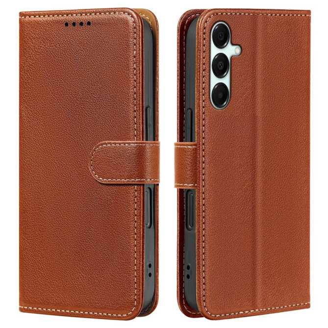 Housse Samsung Galaxy A37 Portefeuille RFID Litchi